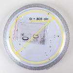 Citilux Кристалино Слим CL715R360 LED Люстра с диммером Прозрачная