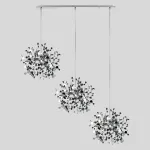 L3PL721134 Подвес тройной линейный EXTRA 3x3x5W(led) G9  (721134 - 3 + 572124 -1) ХРОМ Lightstar