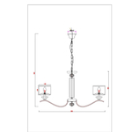 Подвесная люстра Arte Lamp ALHENA A4091LM-8CC, 8хE14