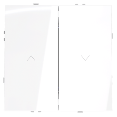 VLS020701 Выключатель встраиваемый VOLTUM S70 для жалюзи 10А, (белый глянцевый). (ТМ Maytoni)