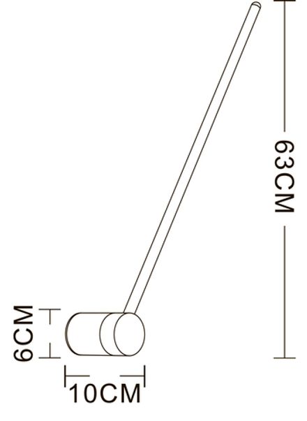 Настенный светильник Arte Lamp POLIS A2027AP-1PB, 1хLED