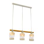 SLE114503-03 Светильник подвесной Белый, Светлое дерево/Белый, Прозрачный E27 3*60W
