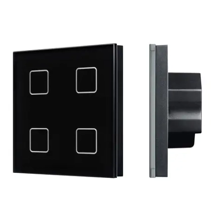 INTELLIGENT ARLIGHT Сенсорная панель DALI-301-11-IN Black (BUS/24V, Backlight) (IARL, IP20 Пластик, 5 лет)