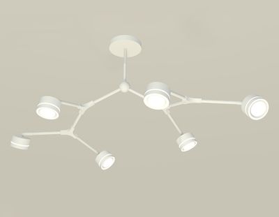 Комплект подвесного поворотного светильника с акрилом XB9055201/6 SWH/FR белый песок/белый матовый GX53 (C9055, N8433)