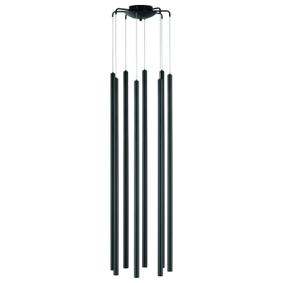 L8T747447 Люстра TUBO LED 40W 2560LM 25G ЧЕРНЫЙ 4000K (574737+747447 (8шт)