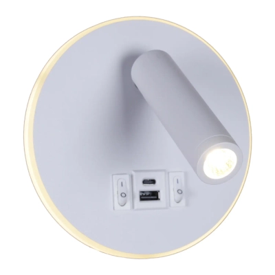 86203-9.2-001KT LED12W+USB WT светильник настенный Reluce, LED