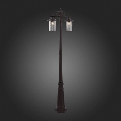 SL080.425.02 Светильник уличный наземный ST-Luce Темный кофе/Прозрачный, Темный кофе E27 2*100W