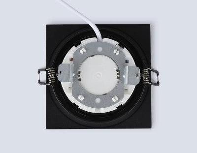 Светильник встраиваемый TN6609 BK черный IP44 GX53 max 15W 110*110*23