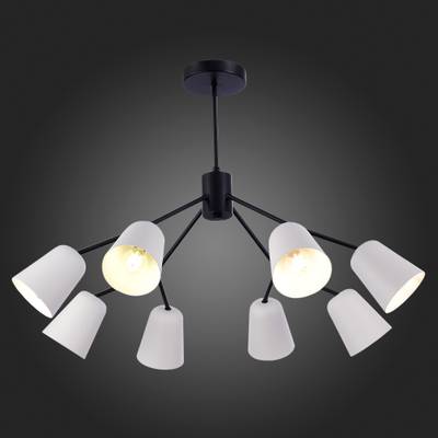 SLE155942-08 Люстра потолочная Черный/Белый E14 8*40W