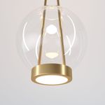 Подвесной светодиодный светильник со стеклянным плафоном 50267/1 LED латунь