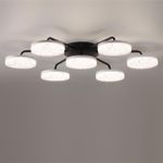 8236/7CL LEDIO LN25 черный, металл/акрил Люстра потолочная с пультом ДУ LED 90W 3000-6000К 220V DIDANA