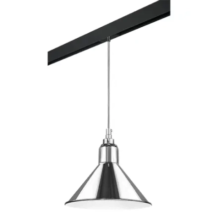 PRO765024 Светильник д/1-фазн трека LOFT 1х40W E14 ХРОМ/ЧЕРНЫЙ (765024+595007)