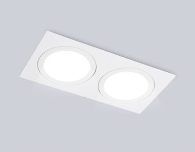 Светильник встраиваемый TN6612/2 WH белый IP44 GX53/2 max 15W 215*110*24