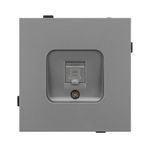 Механизм компьютерной розетки SCT-TENDO-MPC1-PL-GR (RJ-45, CAT6) (Arlight, -)