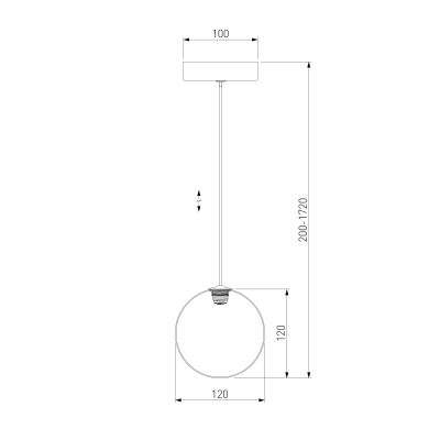 Подвесной светильник 50232/1 LED янтарный, LED
