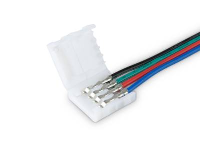 Соединитель гибкий односторонний для светодиодной ленты 5050 12/24V (4 конт.) 150 мм GS7251 (5шт)