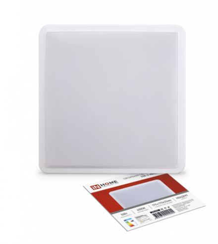 Светильник светодиодный СПБ-2-КВАДРАТ 10Вт 4000К 800лм 230В 170мм бел. IN HOME 4690612022055