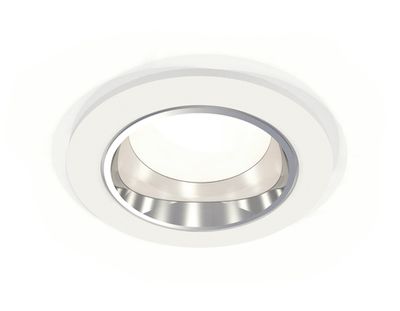 Комплект встраиваемого светильника XC6512003 SWH/PSL белый песок/серебро полированное MR16 GU5.3 (C6512, N6112)