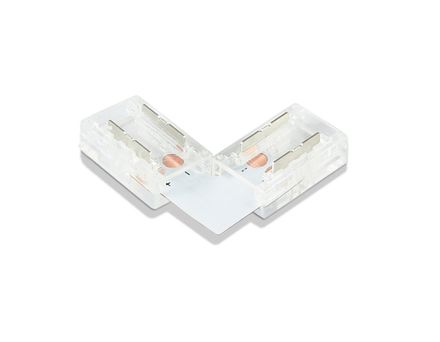 Соединитель угловой L для светодиодной ленты COB 8mm 12/24V (2 конт.) GS6851 (5шт)