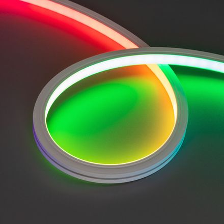 Лента герметичная DMX MOONLIGHT-TOP-B84-13x12mm 24V RGB-PX7 (18 W/m, IP67, 5m, wire x2) (Arlight, Вывод прямой, 2 года)