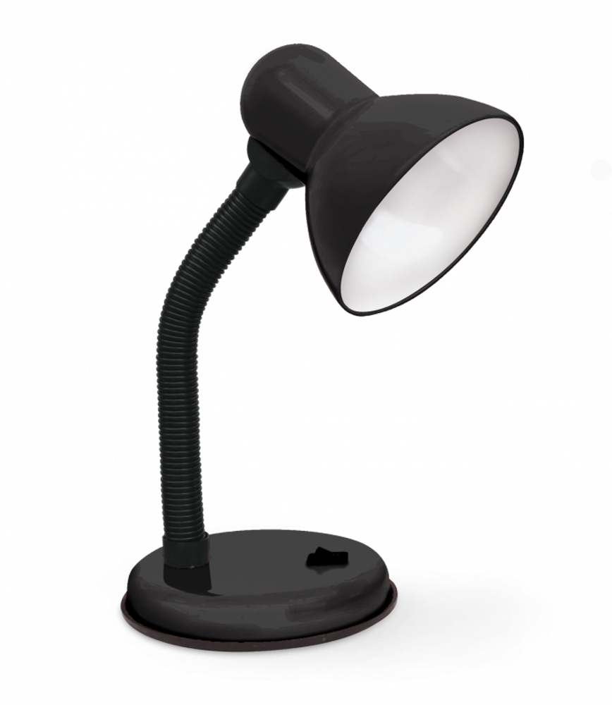 Светильник настольный СНО 22Ч 60Вт E27 230В под лампу на основании с подвесом черн. IN HOME 4690612046877