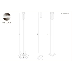 SL101.715.01 Светильник уличный наземный ST-Luce Серый/Белый LED 1*3W 4000K