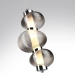5096/12L L-VISION ODL25 361 хром/дымчатый градиент/металл/стекло Подвес LED 12W 4000K 1492Лм BRUCO