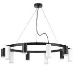 LR0203758650 Люстра RULLO 10х50W GU10 ЧЕРНЫЙ/БЕЛЫЙ (571020+214437-5+214486-5+202430-10)