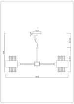 Подвесная люстра Arte Lamp FANTASIA A4076LM-8CC, 8хE14