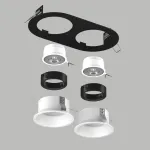 D6570606BMOD Светильник DOMINO ROUND  под LED модуль/лампу МR16 (214657+214606+214606+214007+214007)