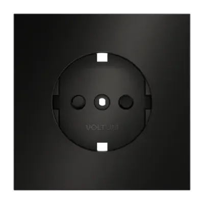 VLSM000712 Накладка для розетки с заземлением и защитными шторками, S70 Metal (антрацит). (ТМ Maytoni)