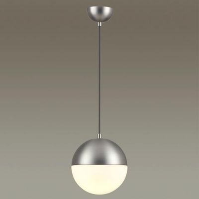 4959/1A PENDANT ODL22 345 мат.никель/металл/белый/стекло Подвес E27 1*40W PINGA
