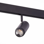 ST357.436.06 Магнитный трековый светильник ZOOM Черный LED 1*6W 3000K 667Lm Ra>80 10-60° IP20 L137xW59xH178 48V