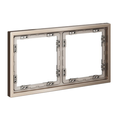 VLSM120210 Рамка металлическая на 2 поста, S70 Metal (платина). (ТМ Maytoni)