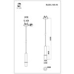 SL1211.513.01 Подвес ST-Luce Золотистый/Белый, Золотистый GU10 1*5W