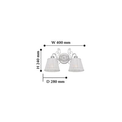 Бра Amanda 2150-2W, 2*E14*40W. ТМ F-Promo