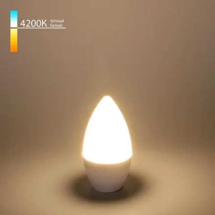 Светодиодная лампа "Свеча" C37 6W 4200K E14 BLE1422