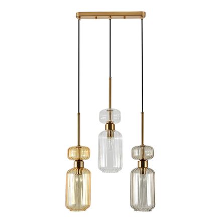 Подвесной светильник Escada 1141/3S E14*60W Beige/Clear/Amber