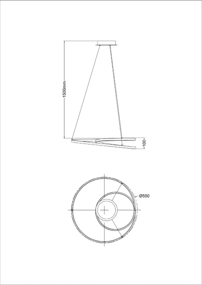 Подвесная люстра Arte Lamp MILLO A3893SP-30BK, 1хLED