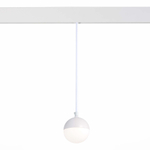 ST358.543.07 Магнитный трековый светильник подвесной белый LED 1*7W 4000K 520Lm Ra>80 120° IP20 D90xH90 48V