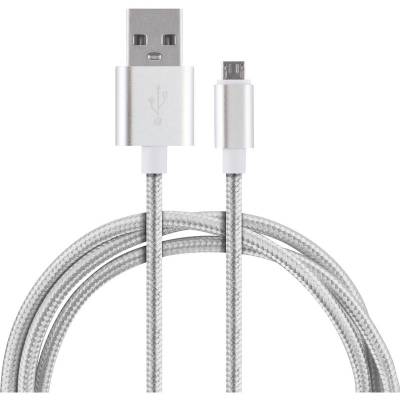 Кабель Energy ET-01 USB/MicroUSB, цвет - серебро