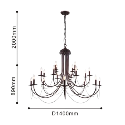 Подвесная люстра Plini 2590-20P, 20*E14*40W. ТМ F-Promo
