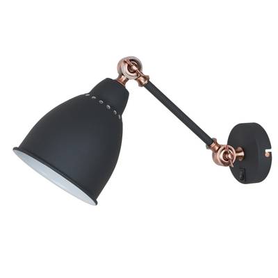 Бра Arte Lamp BRACCIO A2054AP-1BK, 1хE27