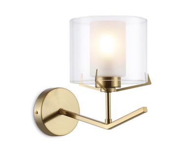 Светильник настенный LH57010 BS/FR латунь/белый матовый E14 max 40W 280*150*220