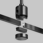 Крепление потолочное Short 78мм с прямым коннектором питания Flarity черный, TRA156C-IPC1-B. TM Maytoni