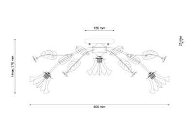 Люстра Lucia Tucci Fiori di rose 112.8.1