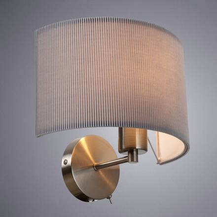 Бра Arte Lamp MALLORCA A1021AP-1SS, 1хE27