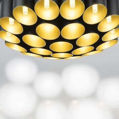 720227 Люстра SIENA 22х40W G9 ЧЕРНЫЙ/ЗОЛОТО Lightstar