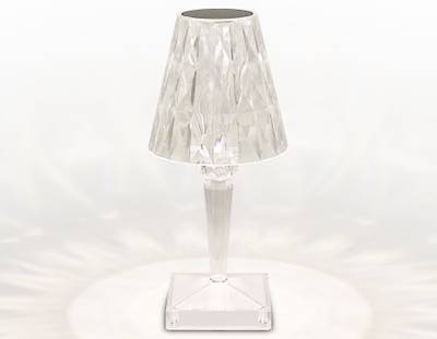 Настольная светодиодная лампа с сенсорным выключателем DE8055 CL прозрачный LED 3000K/4200K/6400K 3W