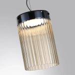 5047/15L L-VISION ODL24 439 черный/светл.янтарный/металл/стекло Подвес LED 15W 4000К 1676Лм PILLARI